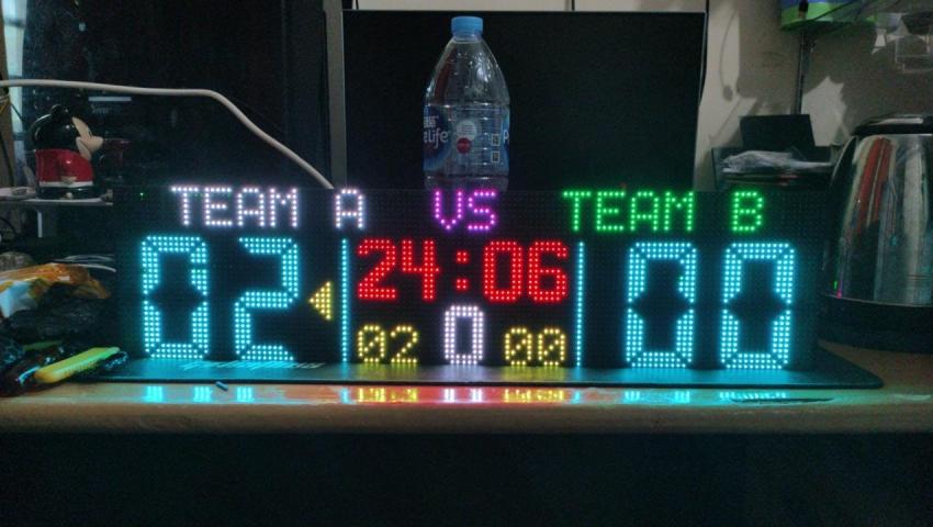 Running Text & Jam Sholat